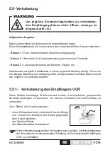 Preview for 125 page of Jay electronique UC 323882G Installation And User Technical Manual