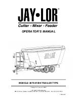 Preview for 2 page of Jay-Lor 2875 Operator'S Manual