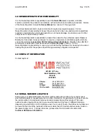 Preview for 7 page of Jay-Lor A100 Owner'S Manual