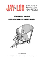 Предварительный просмотр 1 страницы Jay-Lor Because Nutrition Matters 4000 Series Operator'S Manual