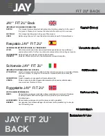 Jay FIT 2U BACK Owner'S Manual preview