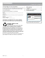 Preview for 2 page of Jay FIT 2U BACK Owner'S Manual