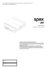 Предварительный просмотр 1 страницы Jay SPEX Installation & User Manual