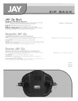 Jay Zip Back Owner'S Manual предпросмотр