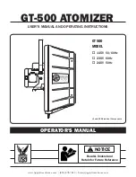 Jaybird Aquafog GT-500 User'S Manual And Operating Instructions preview