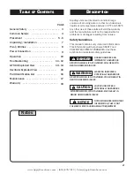 Preview for 2 page of Jaybird Aquafog GT-500 User'S Manual And Operating Instructions