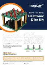 Предварительный просмотр 1 страницы Jaycar Maycar Electronic Dice Kit Quick Manual