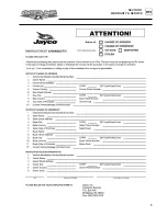 Preview for 9 page of Jayco 2008 Octane ZX Owner'S Manual