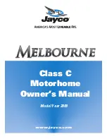 Предварительный просмотр 1 страницы Jayco 2009 Melbourne Owner'S Manual