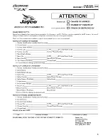 Preview for 9 page of Jayco 2009 Octane ZX Owner'S Manual