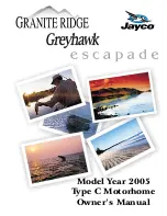 Предварительный просмотр 1 страницы Jayco Granite Ridge Greyhawk Escapade 2005 Owner'S Manual