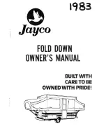 Jayco J-704 1983 Owner'S Manual предпросмотр