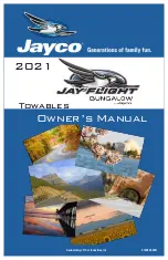 Jayco JAY FLIGHT BUNGALOW Towables 2021 Owner'S Manual предпросмотр