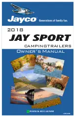 Jayco JAY SPORT 2018 Owner'S Manual предпросмотр