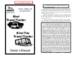 Preview for 1 page of Jayco Kiwi Too Travel Trailer 2003 Owner'S Manual