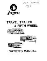 Предварительный просмотр 1 страницы Jayco Travel TraiIers 27' Eagle Owner'S Manual