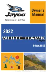 Jayco WHITE HAWK TOWABLES 2022 Owner'S Manual предпросмотр