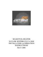 JAYLINE SPITFIRE FS CA 2006 Installation & Operation Instructions предпросмотр