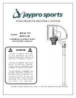 Предварительный просмотр 1 страницы Jaypro Sports 400-AC-FG Assembling Instructions And Owner'S Manual