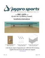 Предварительный просмотр 1 страницы Jaypro Sports BBC-QS70 Installation Instructions Manual