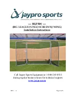 Предварительный просмотр 1 страницы Jaypro Sports BLFSW Installation Instructions