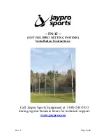 Jaypro Sports FIELDPRO FN-15 Installation Instructions Manual предпросмотр