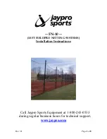 Jaypro Sports FN-10 Installation Instructions Manual предпросмотр