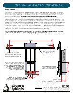 Предварительный просмотр 3 страницы Jaypro Sports SMHA Installation And Maintenance Manual