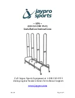 Preview for 1 page of Jaypro Sports SP4 Installation Instructions Manual