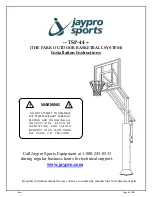 Jaypro Sports TSP-44 Installation Instructions Manual preview