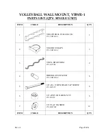 Предварительный просмотр 2 страницы Jaypro Sports VBWR-1 Installation Instructions Manual