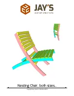 Preview for 1 page of Jays Nesting Chair Manual