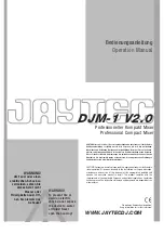 Предварительный просмотр 1 страницы jaytec DJM-1 V2.0 Operation Manual