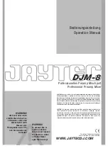 jaytec DJM-8 Operation Manual предпросмотр