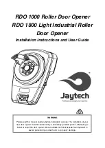 Jaytech RDO 1000 Installation Instructions And User Manual preview