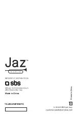 Preview for 20 page of Jaz audio TEJZEARSPIRIBTK Manual