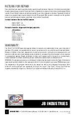 Предварительный просмотр 3 страницы JB INDUSTRIES DS-20000S Operating Manual