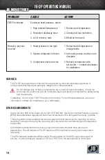 Preview for 14 page of JB INDUSTRIES F6-DP Operating Instructions Manual