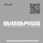 Preview for 1 page of JB.lab BIGBANG User Manual