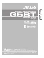 Preview for 1 page of JB.lab G5BT Operation Manual