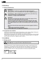 Preview for 4 page of JB-Lighting A12 Operating Instructions Manual