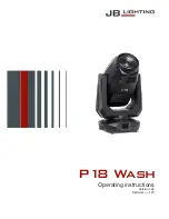 JB-Lighting P18 Wash Operating Instructions Manual предпросмотр