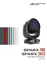 JB-Lighting Sparx 18 Operating Instructions Manual предпросмотр