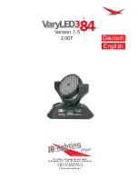 Предварительный просмотр 1 страницы JB-Lighting VaryLED 384 Manual