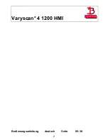 Предварительный просмотр 2 страницы JB-Lighting Varyscan 4 1200 HMI Operating Instructions Manual