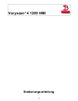 Предварительный просмотр 4 страницы JB-Lighting Varyscan 4 1200 HMI Operating Instructions Manual