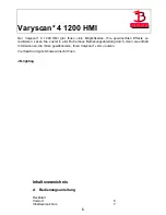 Предварительный просмотр 6 страницы JB-Lighting Varyscan 4 1200 HMI Operating Instructions Manual