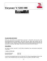 Предварительный просмотр 17 страницы JB-Lighting Varyscan 4 1200 HMI Operating Instructions Manual