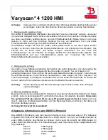 Предварительный просмотр 20 страницы JB-Lighting Varyscan 4 1200 HMI Operating Instructions Manual