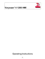 Предварительный просмотр 37 страницы JB-Lighting Varyscan 4 1200 HMI Operating Instructions Manual